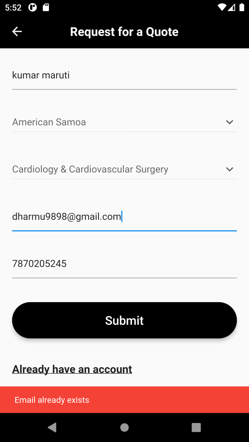 how to check if email already exists in firebase authentication flutter